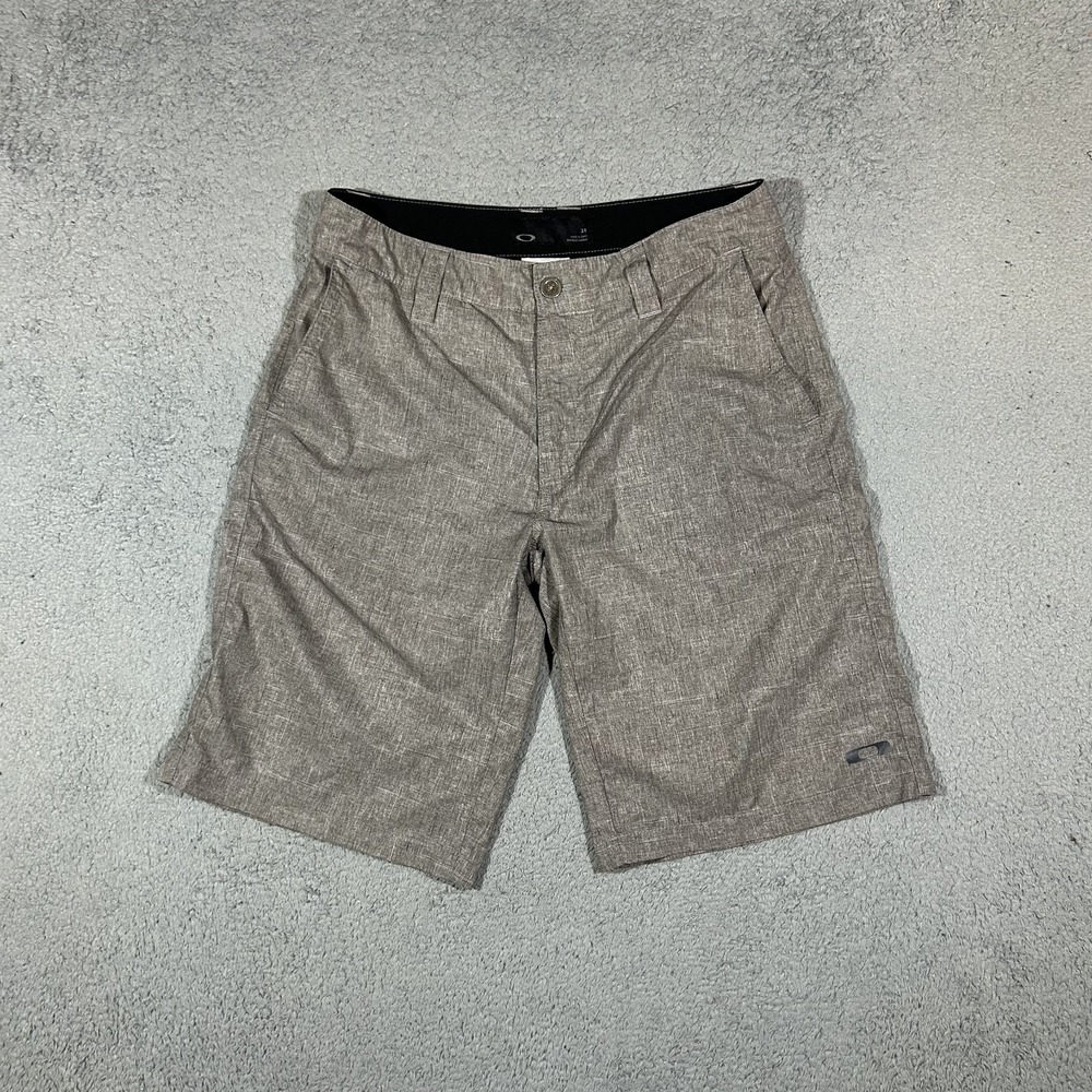 Oakley Mens Hybrid Walk Shorts Heather Gray Regular Fit Casual Size 31 #3766